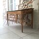 adult-sized desk with black flap & raw natural