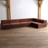 COR Trio Modular Sofa In Brown Teddy By Team Form AG, 1970s