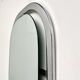 Bauhaus mirror in chrome-plated steel