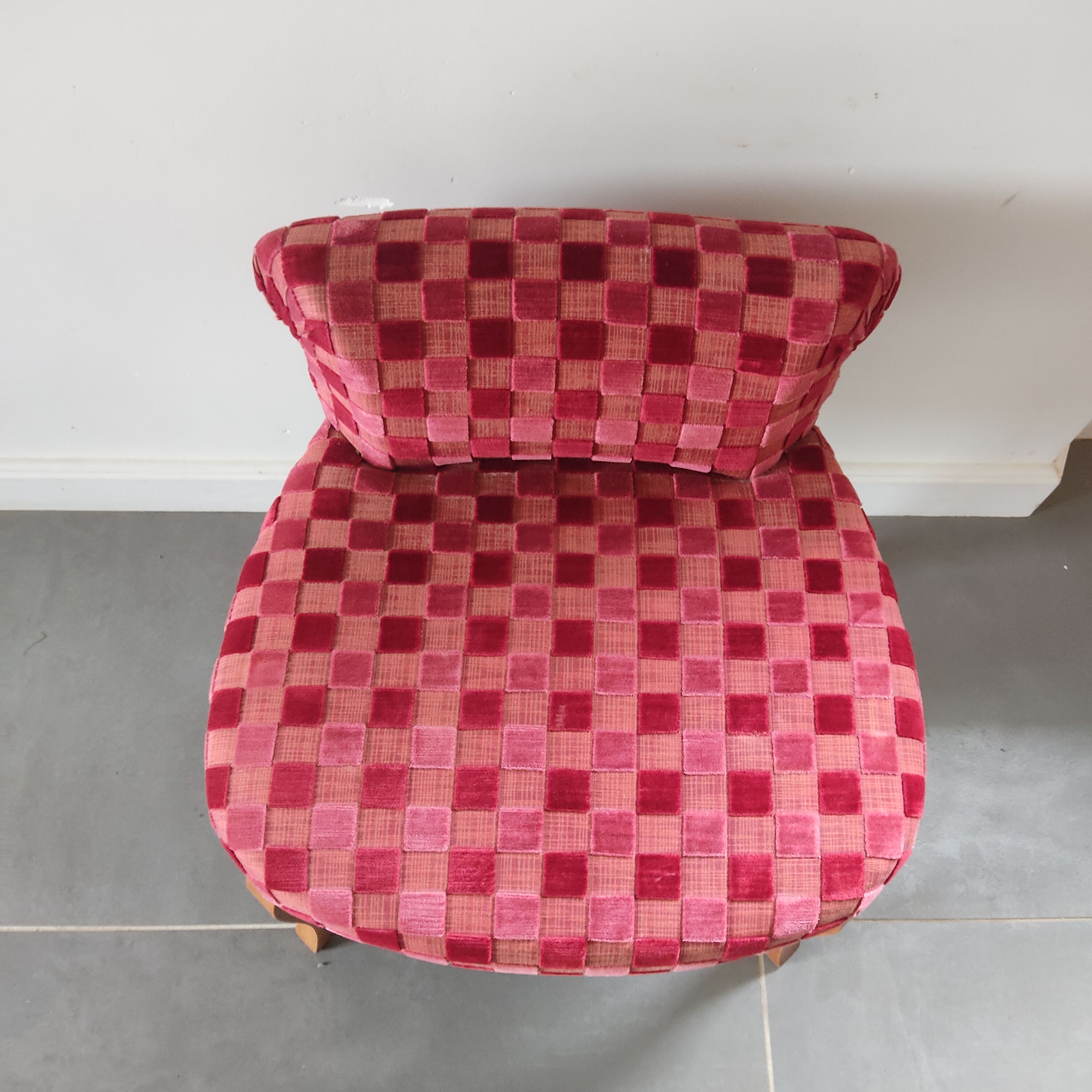 Velvet extra armchair