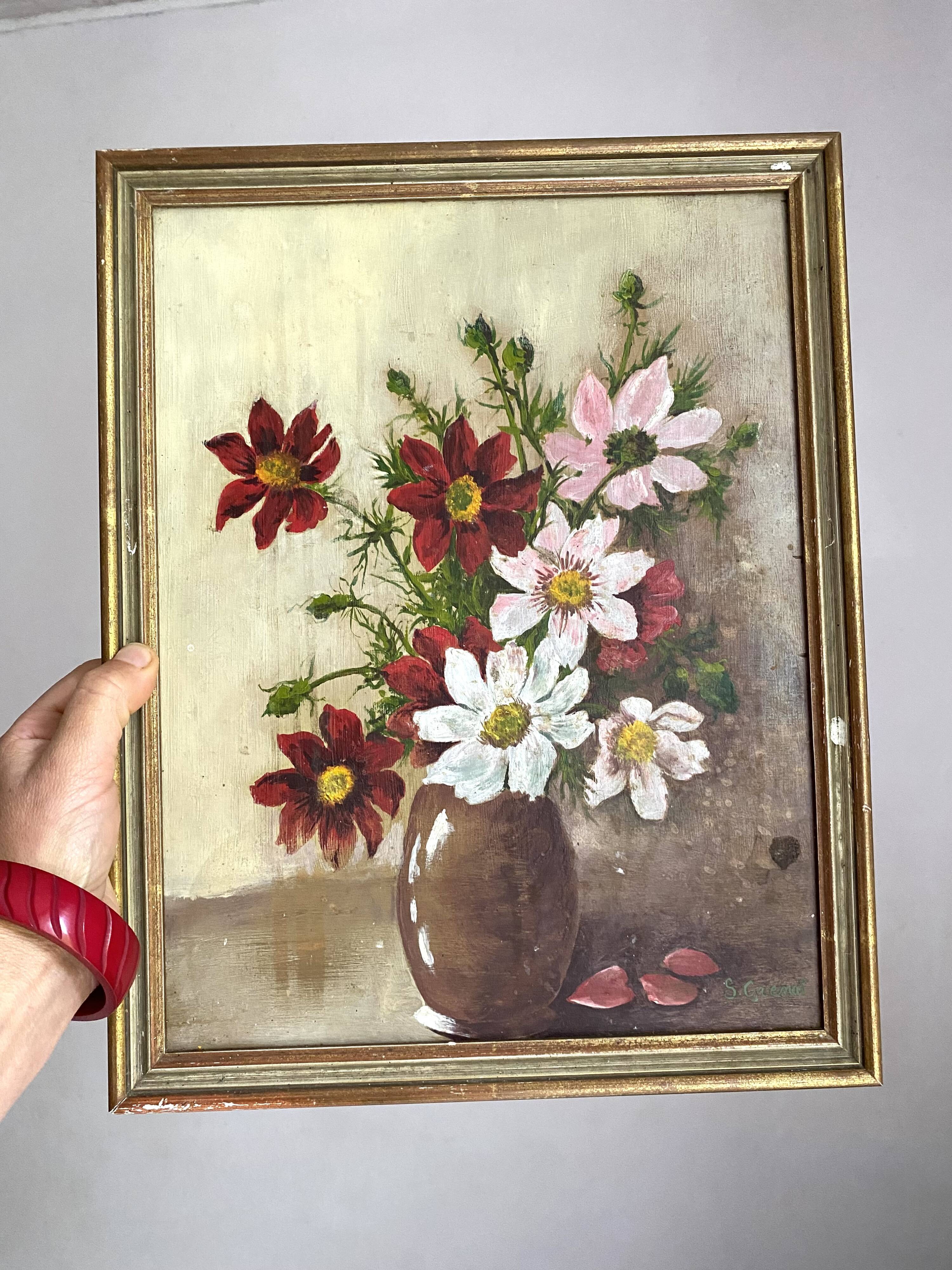 Peinture bouquet de fleurs