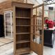 Oak display cabinet from the early 20th century.