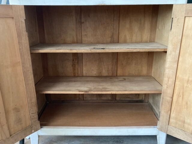 Old white Parisian buffet