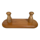 Petit porte manteau en bois deux patères