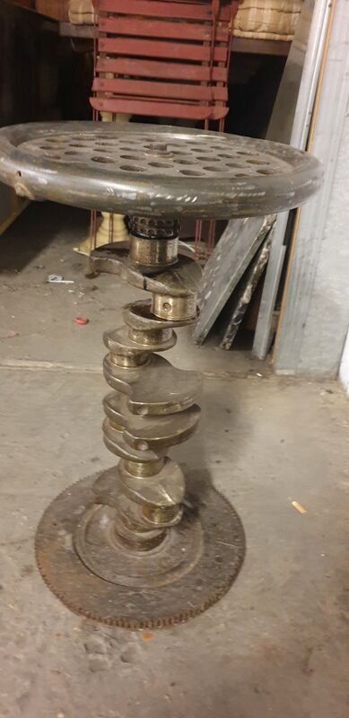 Industrial bar stool