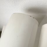 Pair of Parscot wall lights in white lacquered metal from the 80s