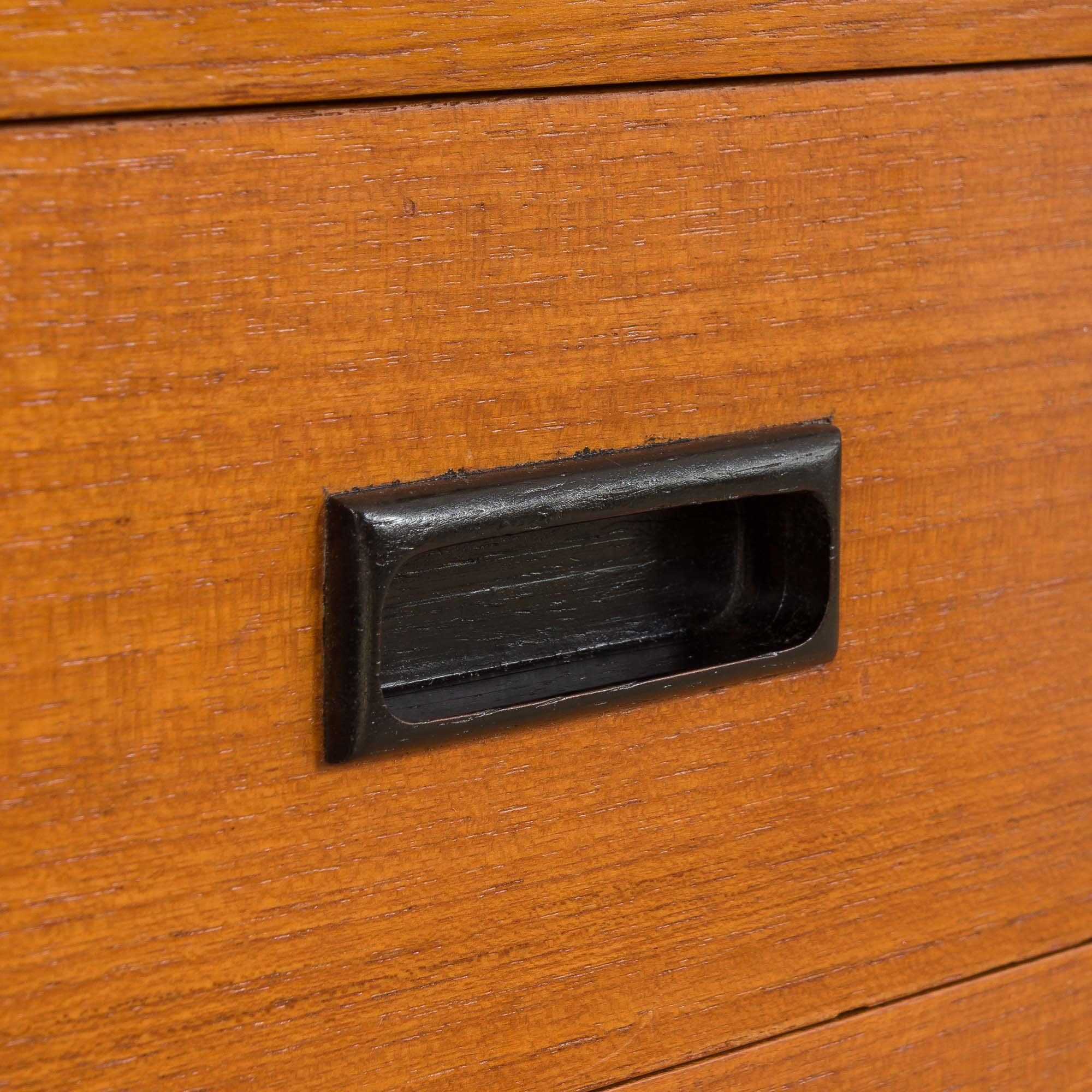 Italian teak free standing wall unit 1970s