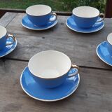 Set of 5 cups and coffee saucers, Villeroy Boch