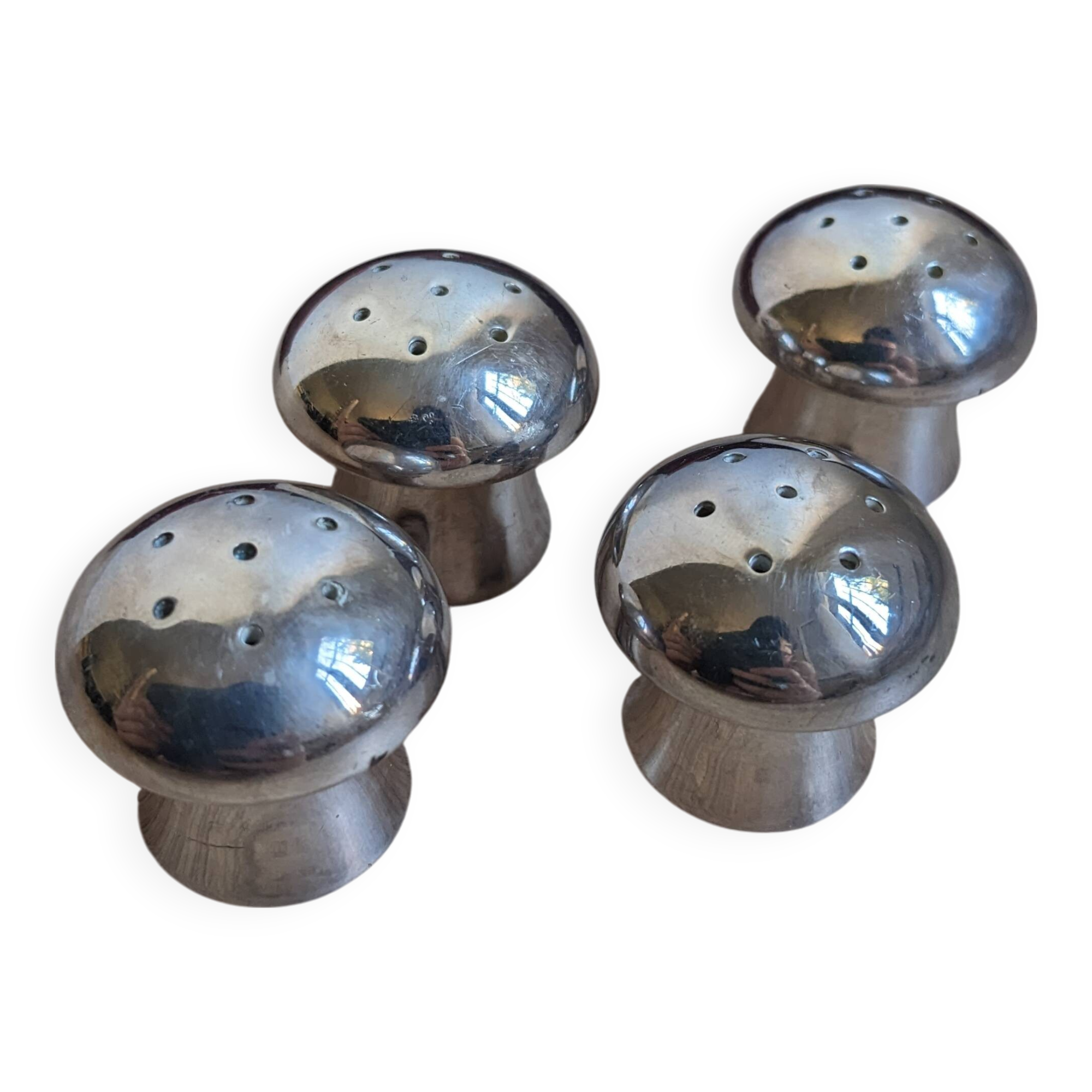 Silver salt and pepper shakers - Saint Médard