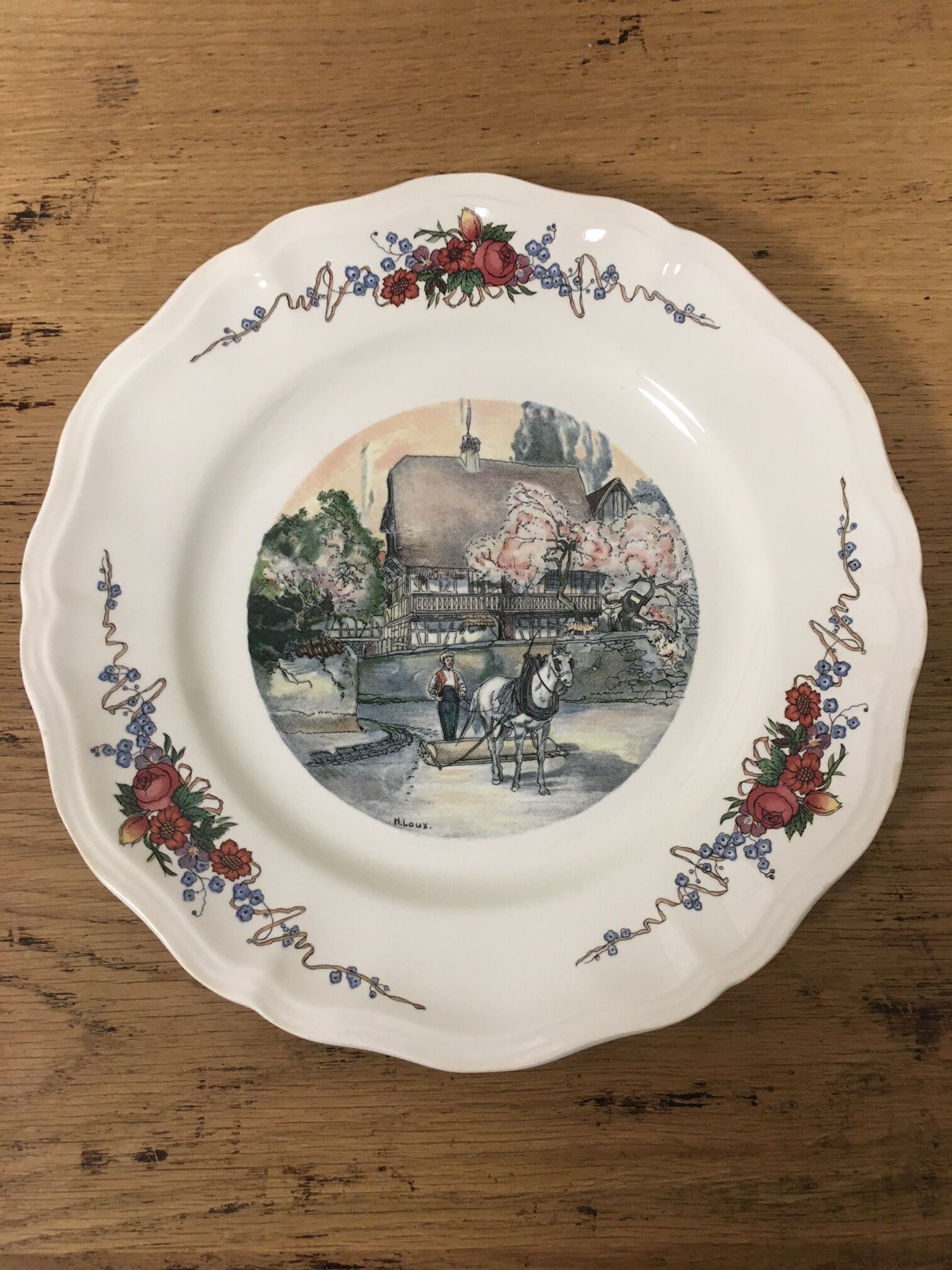 6 flat plates Obernai Sarreguemines