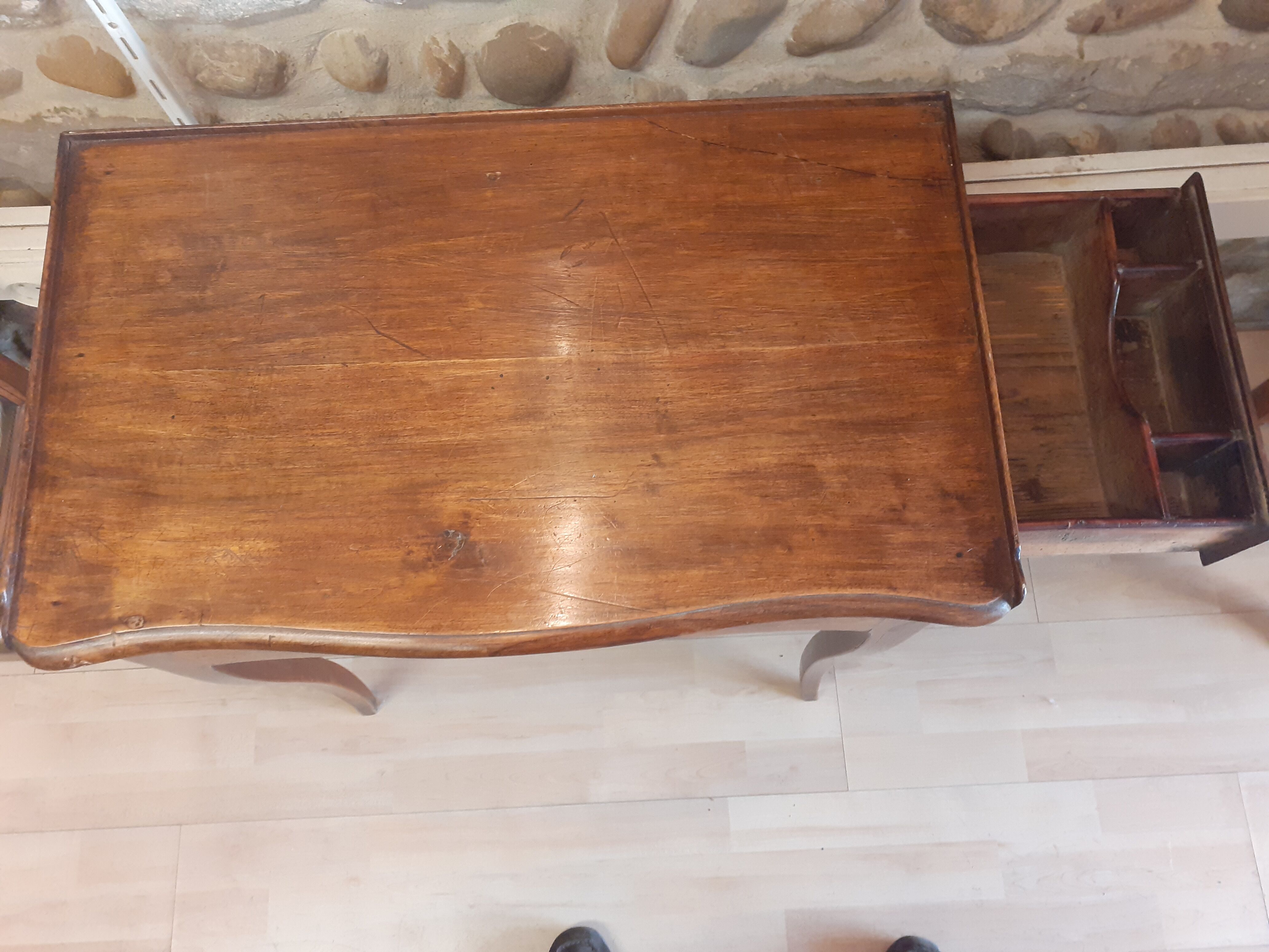 Table Louis XV walnut 19th