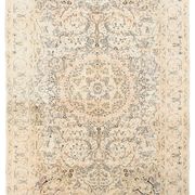 8x12 Beige & Khaki 60s Persian Rug, 242x355Cm