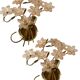 Pink Murano Glass Flower Sconces Set of 2
