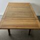 1930s solid oak extending draw-leaf dining table | Arts & Crafts style