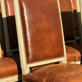Set of 14 Louis XVI style lacquered chairs