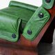 Canada model leather armchair and ottoman by Osvaldo Borsani