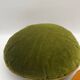 Pair of vintage round velvet cushions