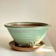 Pot tripode et soucoupe céramique vintage