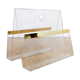 Plexiglas and brass magazine holder