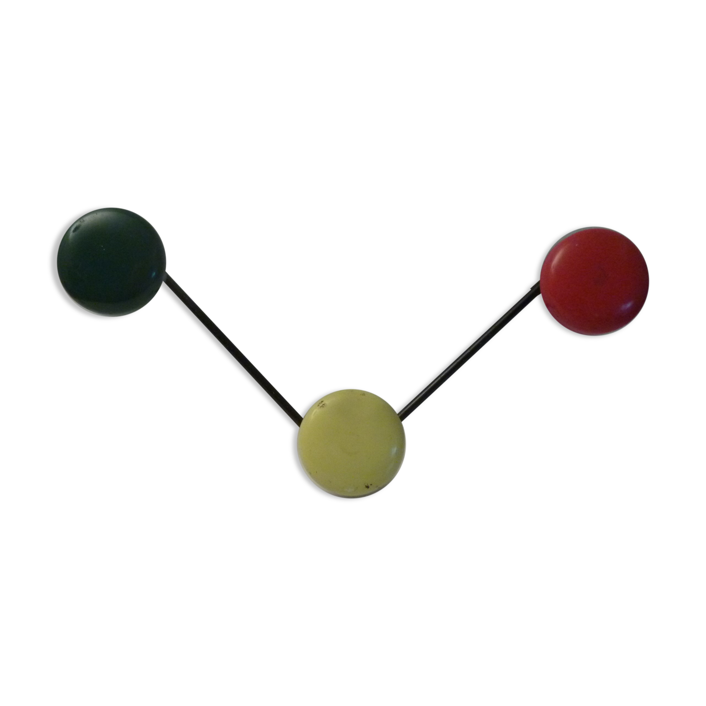 Vintage metal wall coat rack