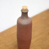 Vintage terracotta bottle, decorative bottle, pottery