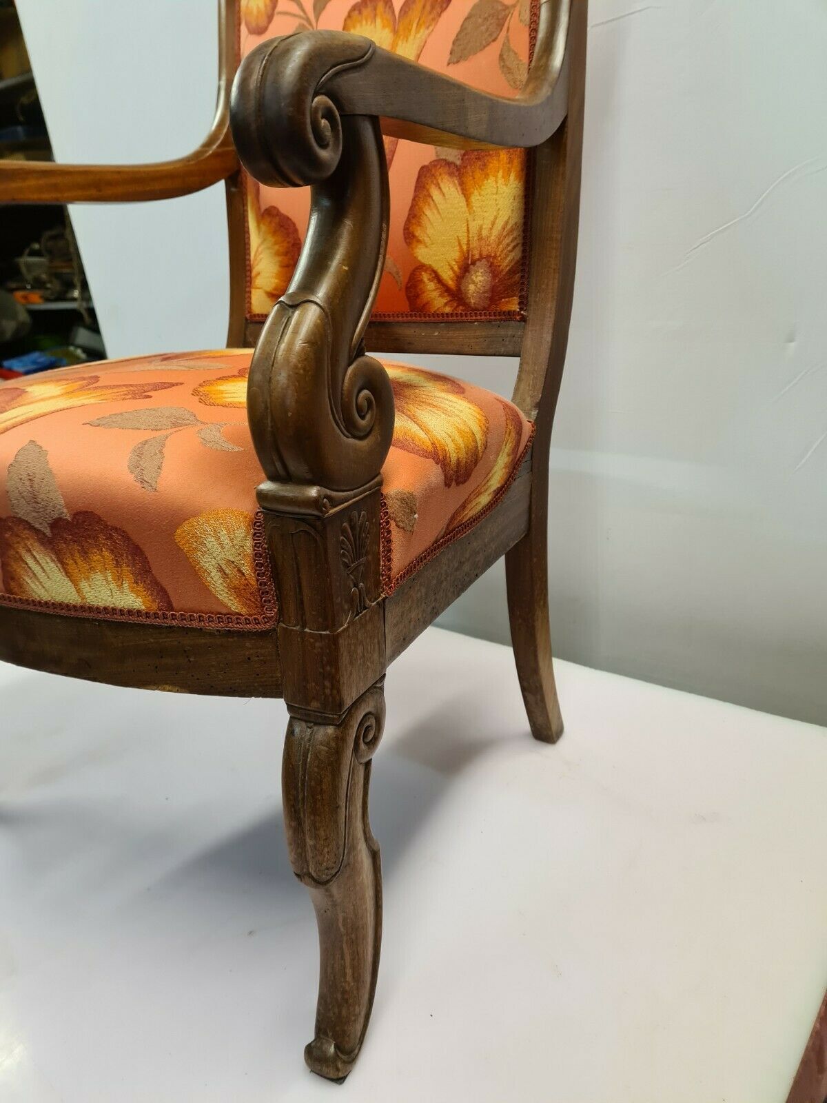 Mahogany armchair