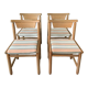 4 vintage oak chairs 50s