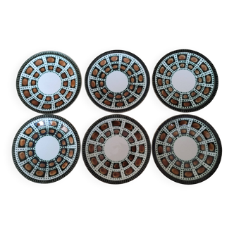 Set of 6 Bernadette Boch plates