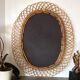 Large mirror by Franco Albini in rattan and bamboo, Italy 1960s.