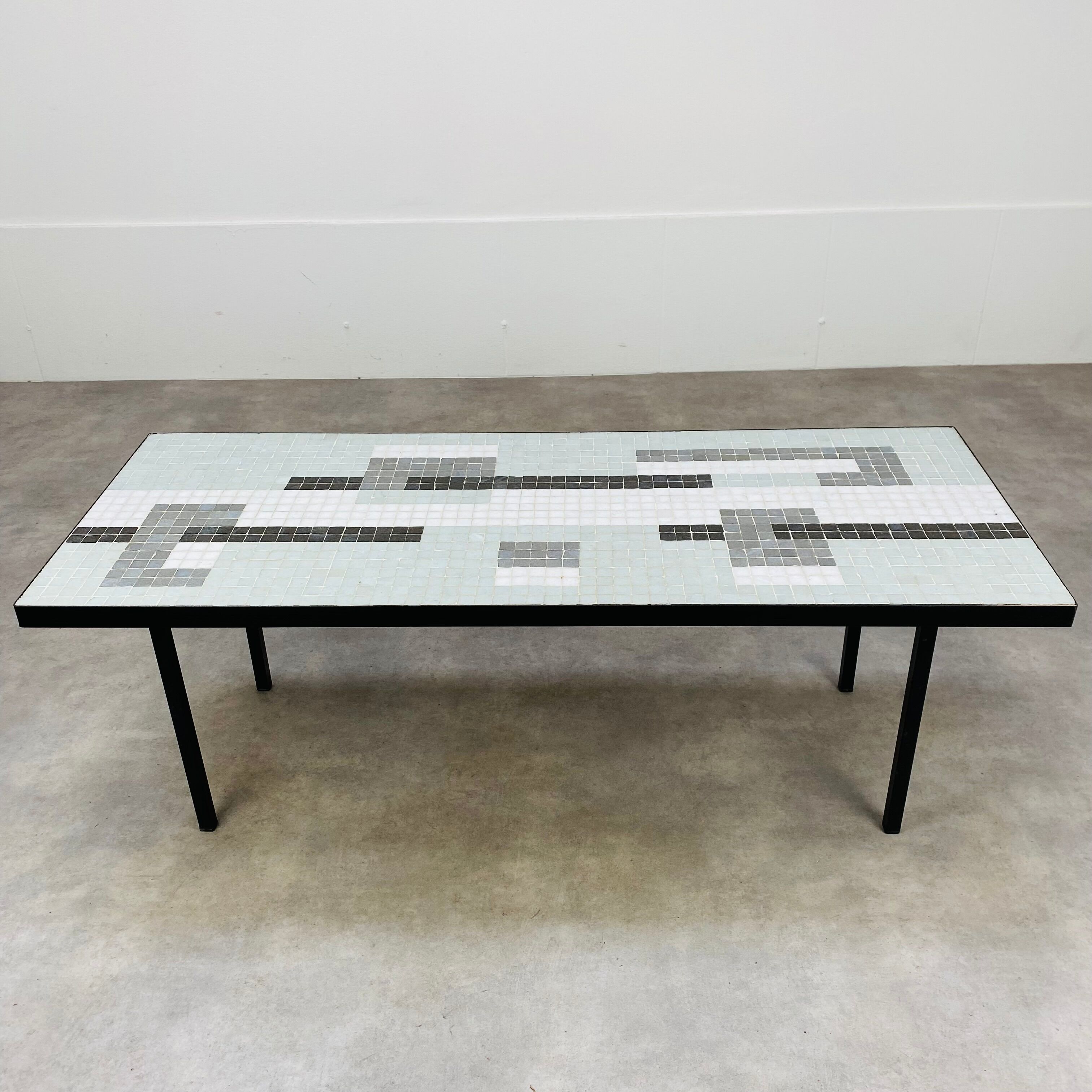 Coffee table 50s mosaic vintage ceramic