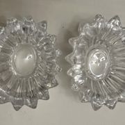 Pair of glass salters