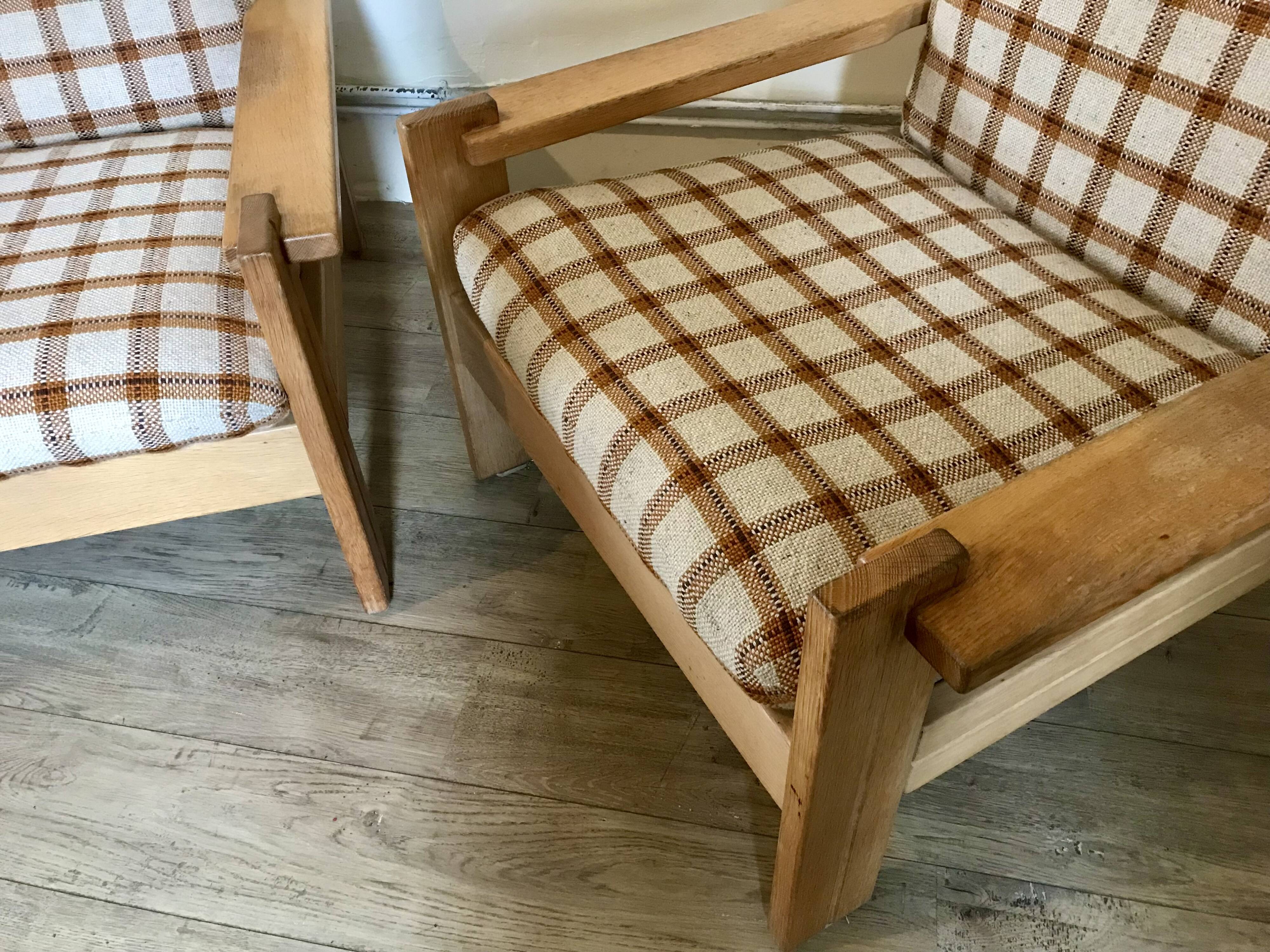 Pair of brutalist armchairs circa 1980's