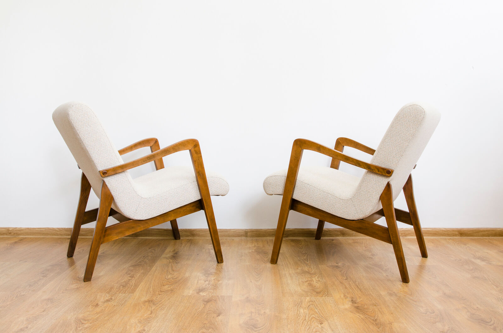 Pair of mid century armchairs