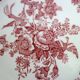 Wedgwood English dessert service iron earth pink floral
