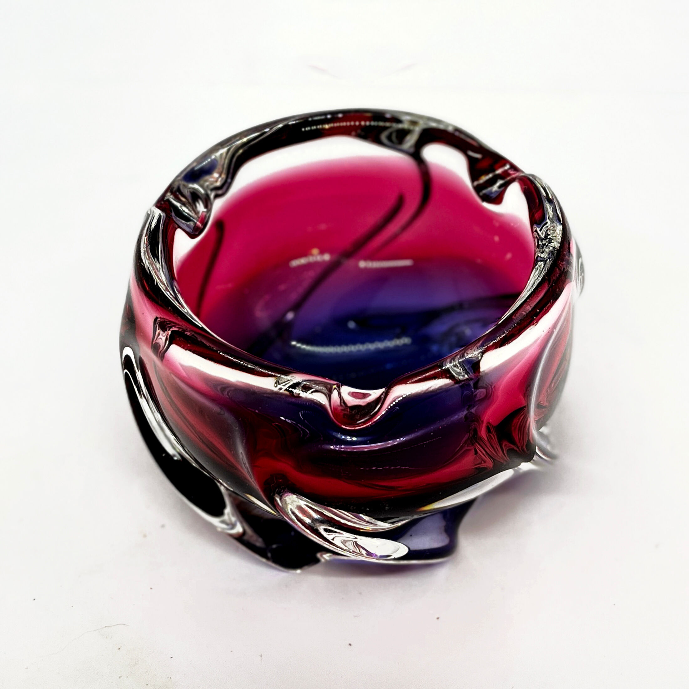 Ashtray designed by J. Hospodka Chribska Sklarna,Czechoslovakia, 1960s