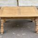 Table à manger extensible art déco rénovée en bois 235cm