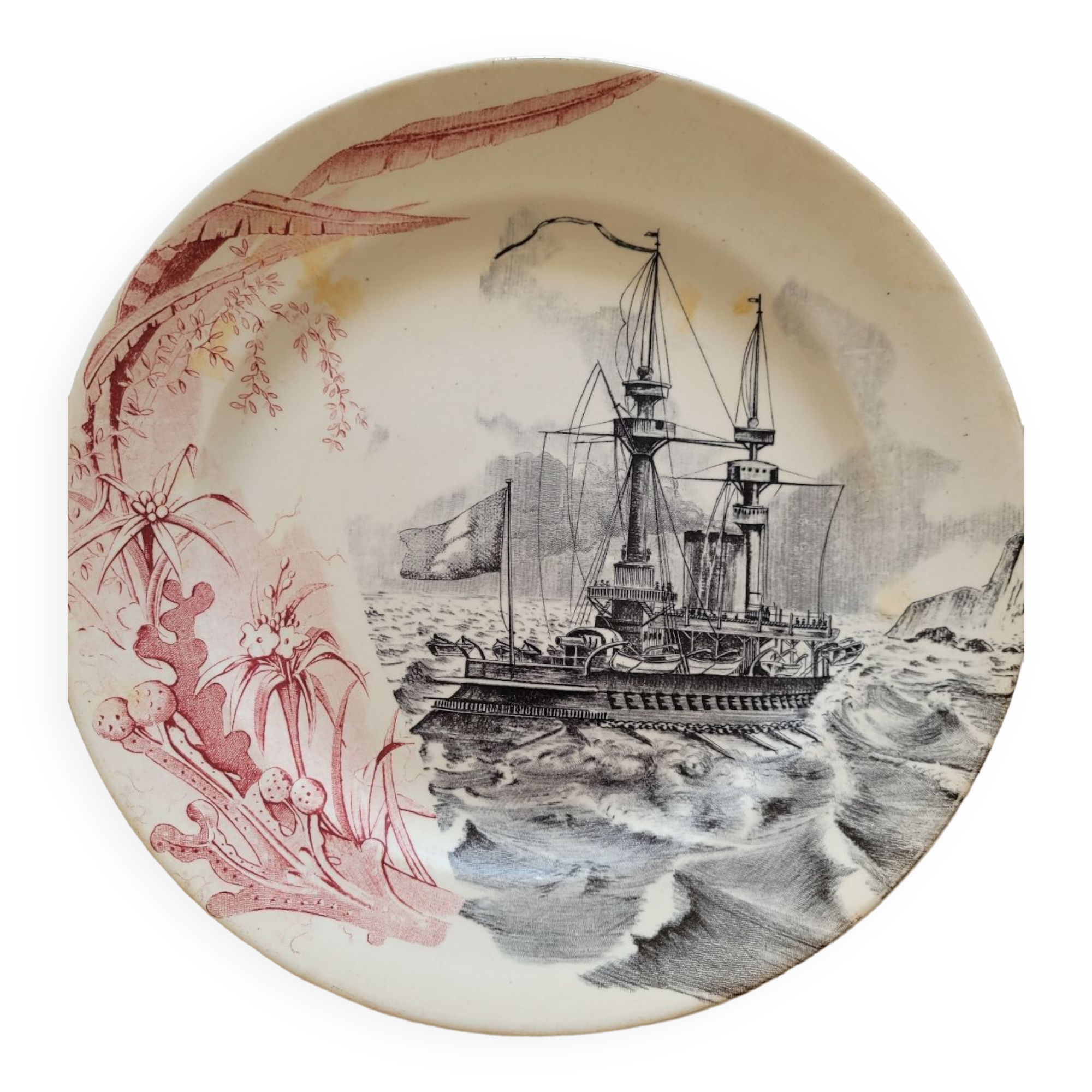 Iron earth serving dish