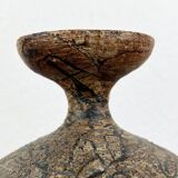 Vintage German brutalist studio mushroom vase by Gerhard Liebenthron, 1970s.