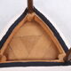 Scandinavian hocker reupholstered design 1960s