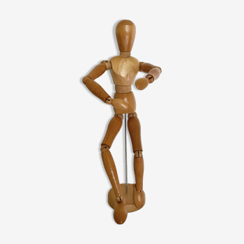 Mannequin articulé en bois vintage