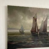Oil on canvas E. Colin