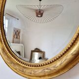Antique oval mirror