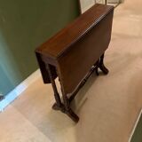 Side table with drop-leaf