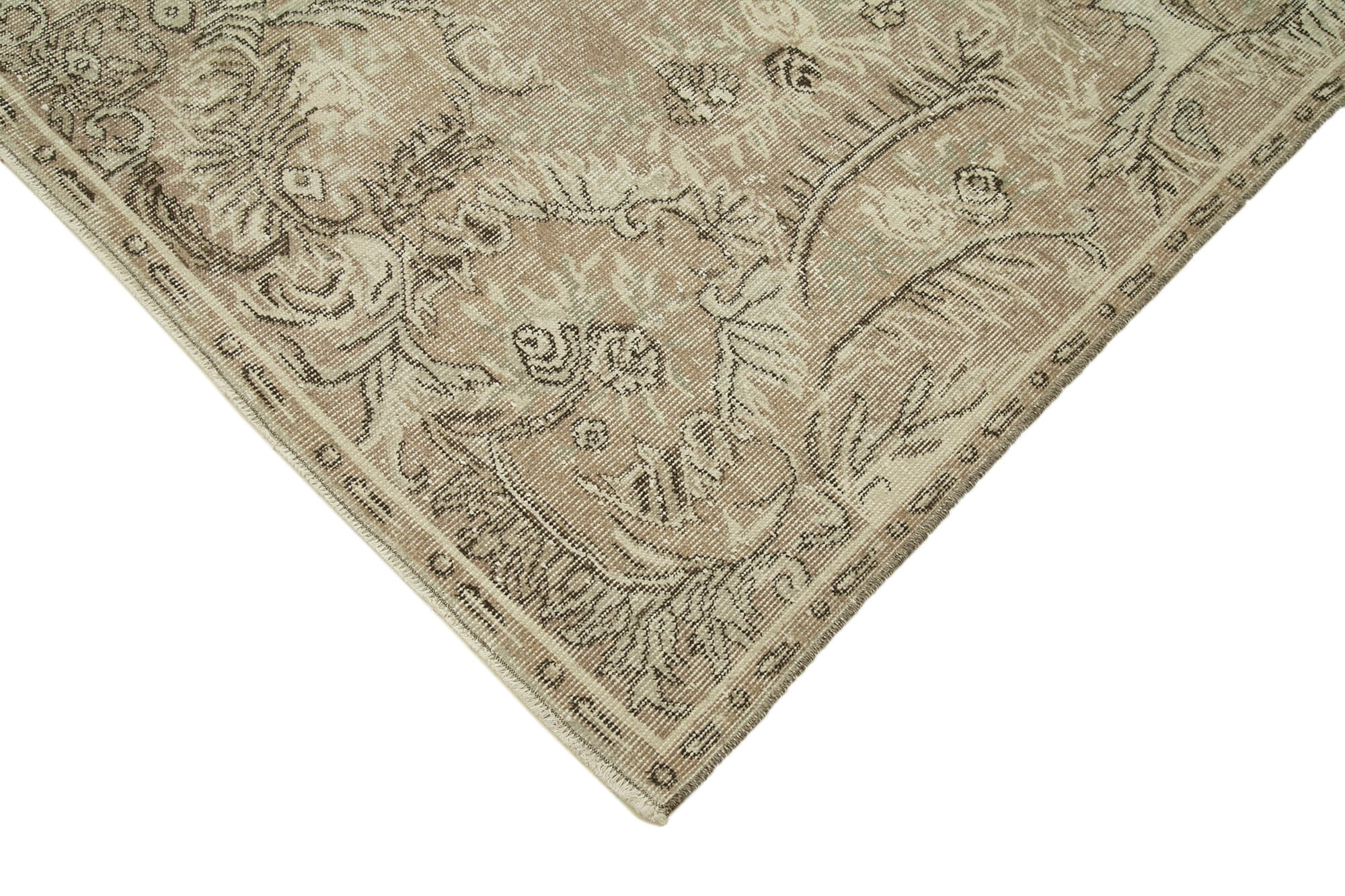 Handwoven unique anatolian beige rug 185 cm x 298 cm - 36743