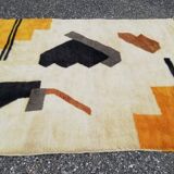 Tapis beni mrirt fait main grande taille 200 x 300 cm