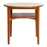 Table d'appoint en chêne et stratifié, Ferdinand Lundqvist, années 1950-1960.