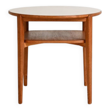 Oak and laminate side table, Ferdinand Lundqvist, 1950s-1960s