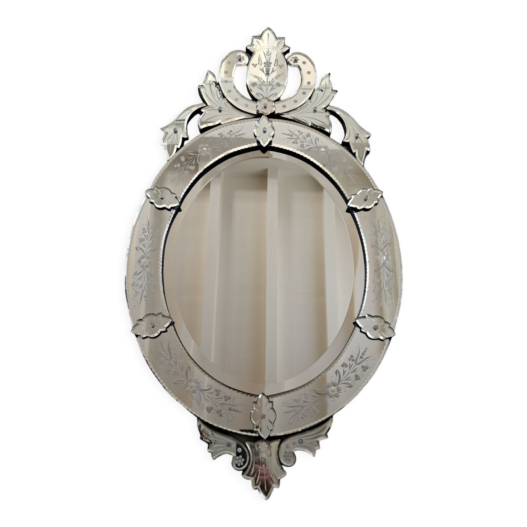 Oval Venetian mirror