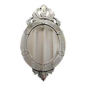 miroir vénitien ovale