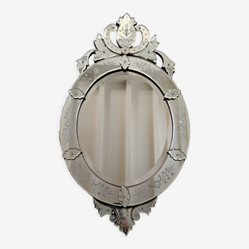 Oval Venetian mirror